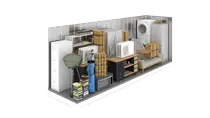 Climate-controlled storage interior in Winston-Salem, NC